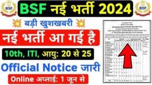 BSF Water Wing Vacancy 2024