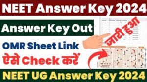 NEET UG Answer Key 2024