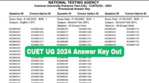 CUET UG Answer Key 2024