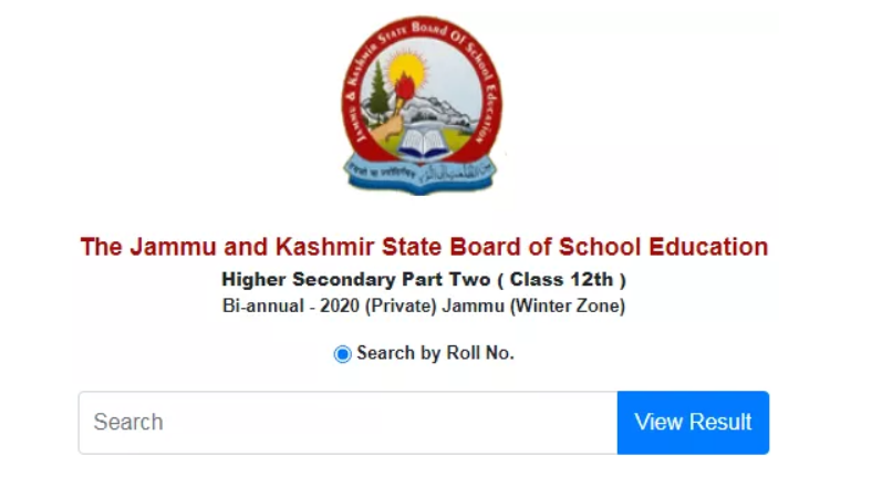 JKBOSE 10th 12th Result 2024 Roll Number