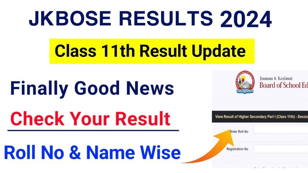 Jammu Kashmir Board 11th Result 2024 