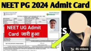 NEET PG 2024 Admit Card