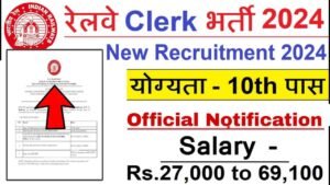 Railway Account Clerk Vacancy 2024