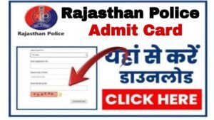 Rajasthan Police Constable Admit Card 2024