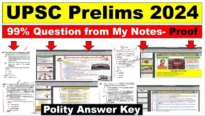 UPSC Prelims Answer Key 2024