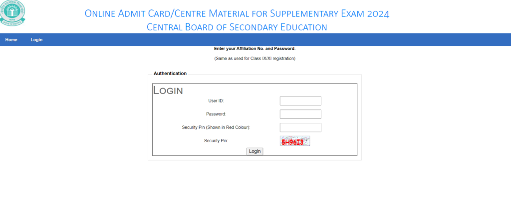 CBSE Compartment Exam 2024 Admit Card